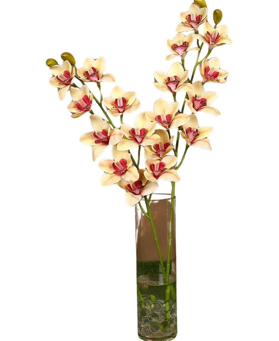 Orchid Grace Artificial Cymbidium Orchid Stem (Pack Of 4)