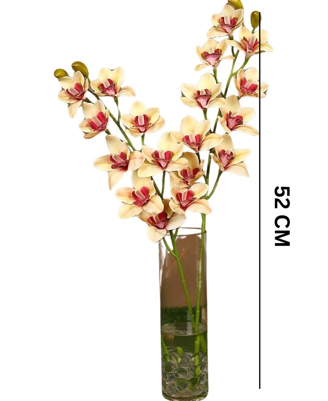 Orchid Grace Artificial Cymbidium Orchid Stem (Pack Of 4)