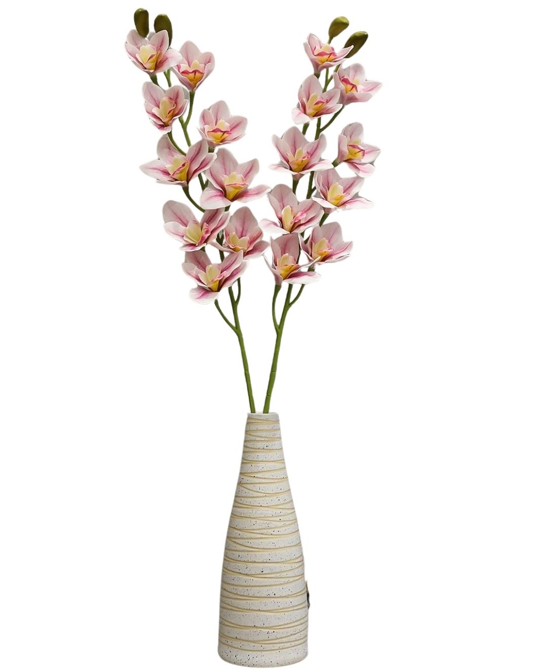 Orchid  Grace Artificial Cymbidium Orchid Stem (Pack Of 4)