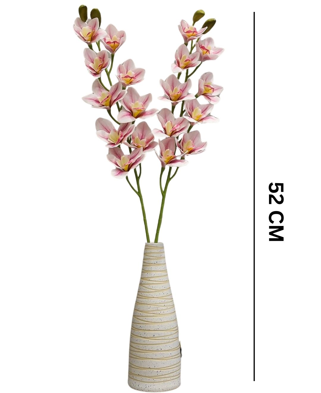 Orchid  Grace Artificial Cymbidium Orchid Stem (Pack Of 4)