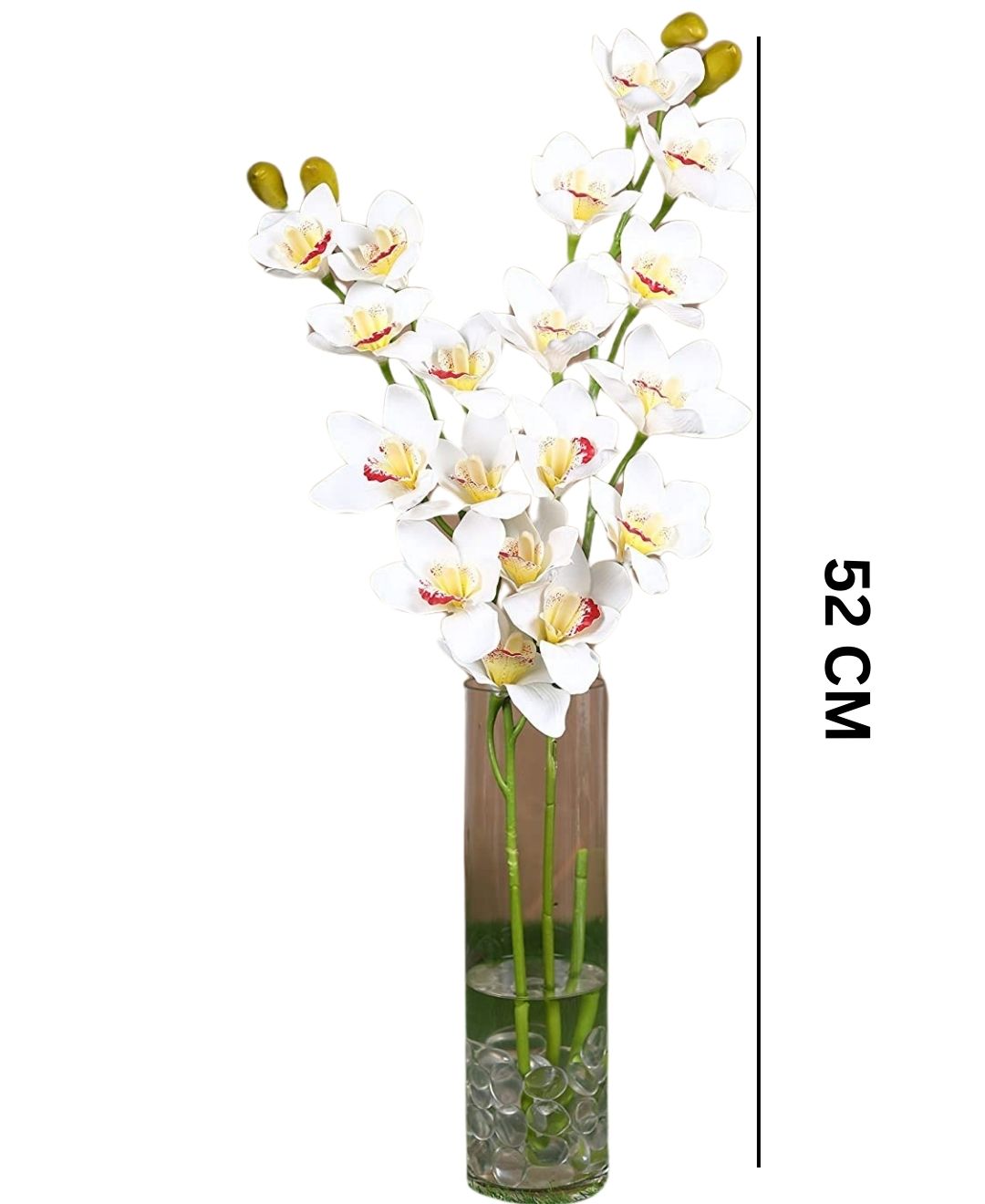 Orchid Grace Artificial Cymbidium Orchid Stem (Pack Of 4)