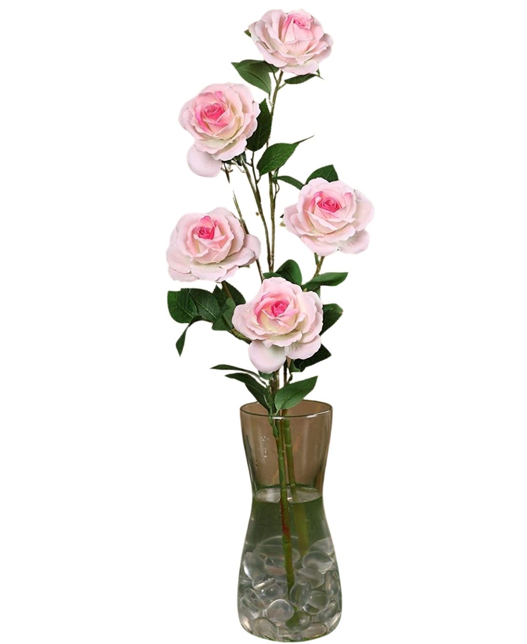Velvetbloom Roses Pack Of 5 Luxurious Artificial Stems