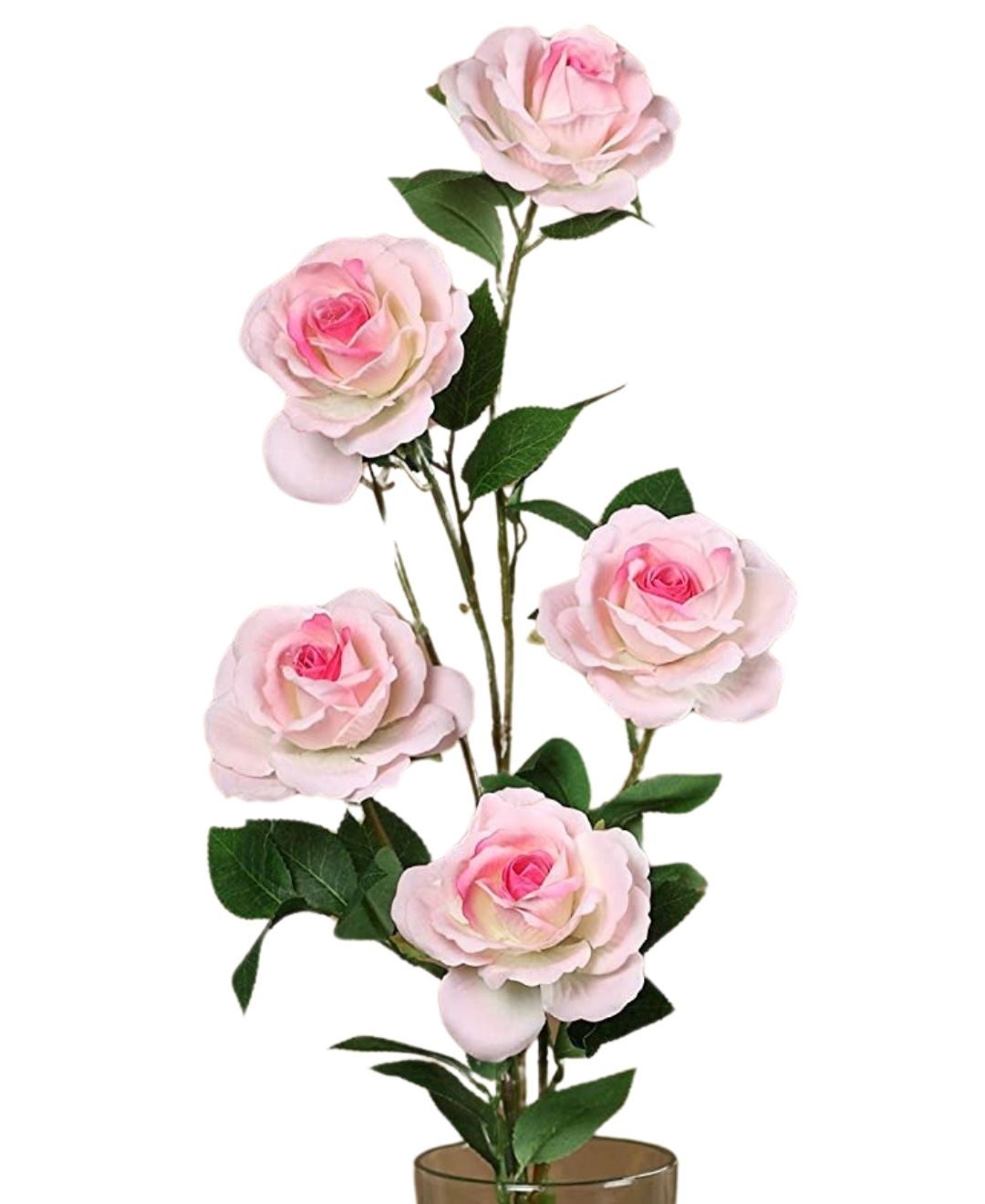 Velvetbloom Roses Pack Of 5 Luxurious Artificial Stems