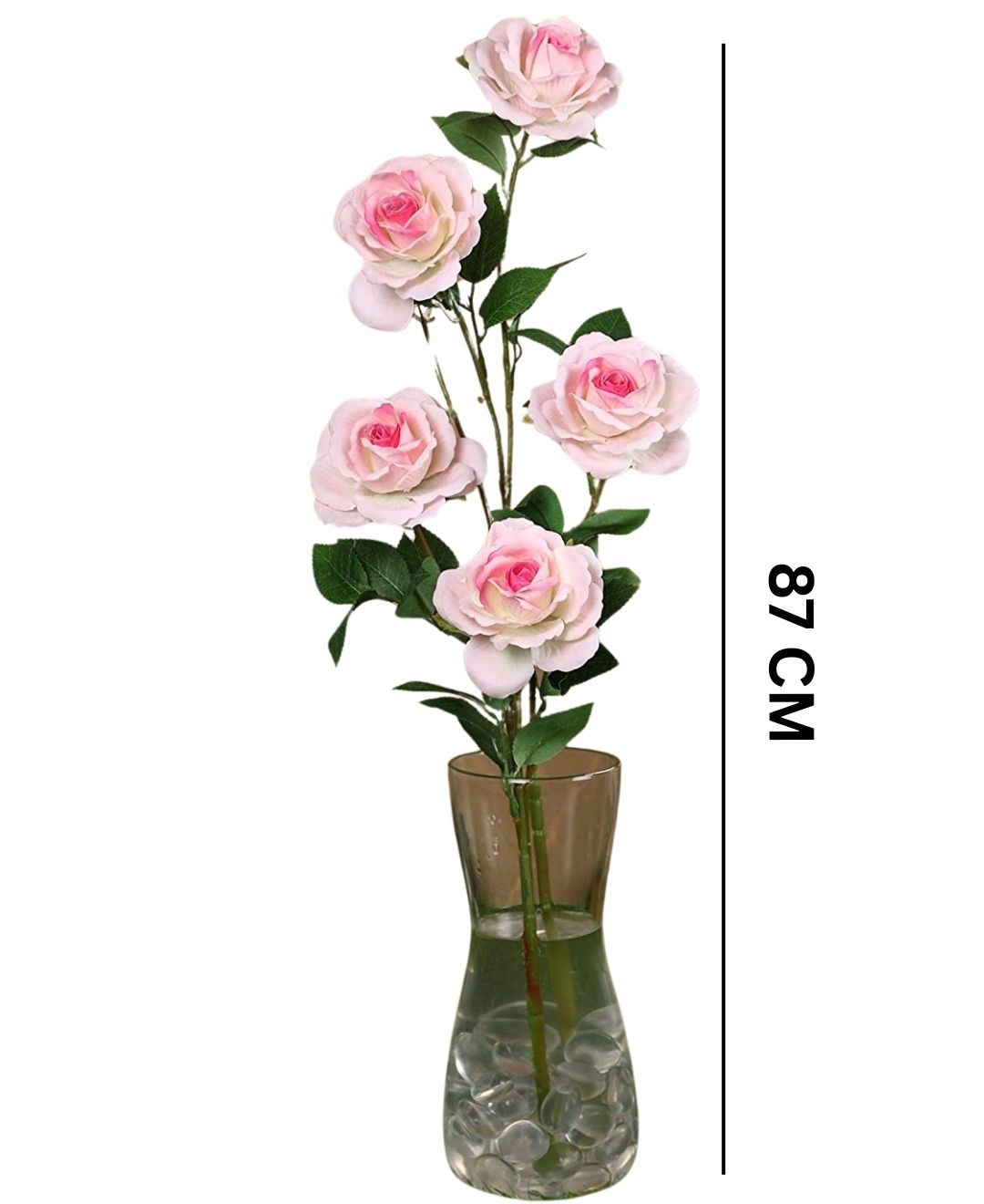 Velvetbloom Roses Pack Of 5 Luxurious Artificial Stems