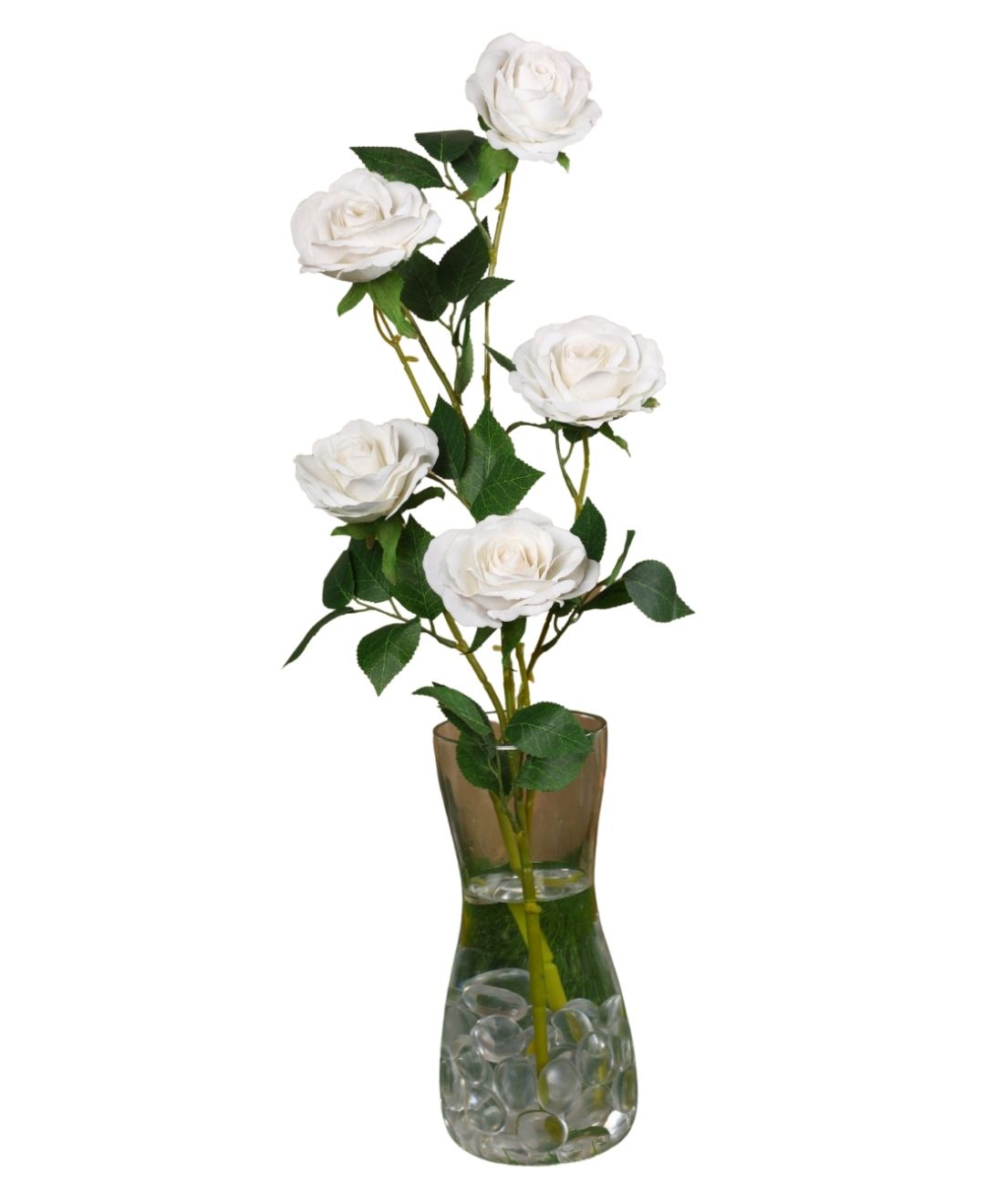 Velvetbloom Roses Pack Of 5 Luxurious Artificial Stems