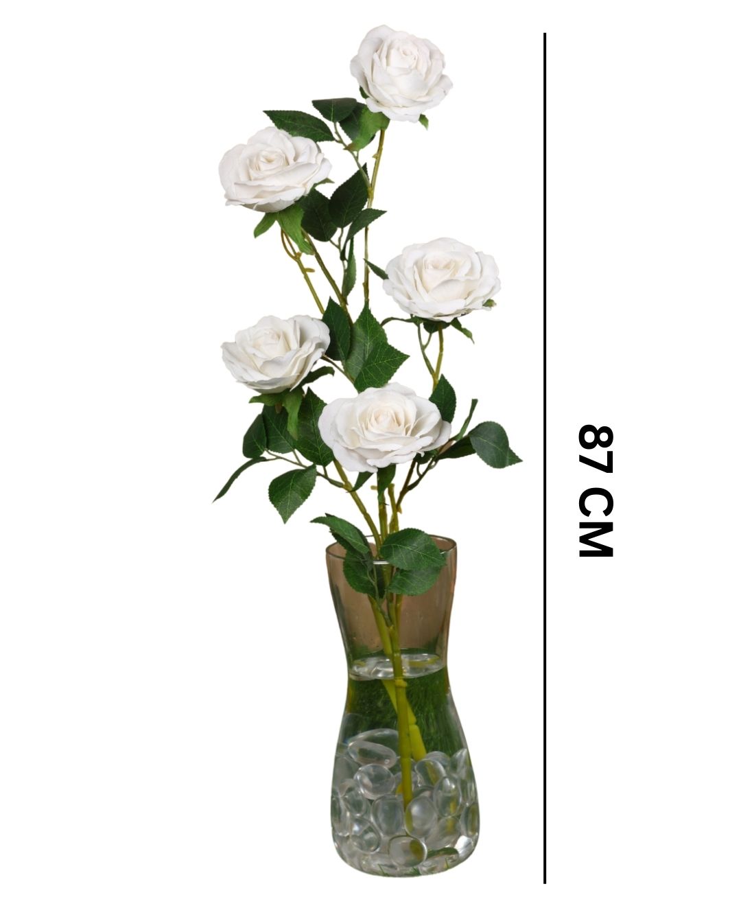 Velvetbloom Roses Pack Of 5 Luxurious Artificial Stems
