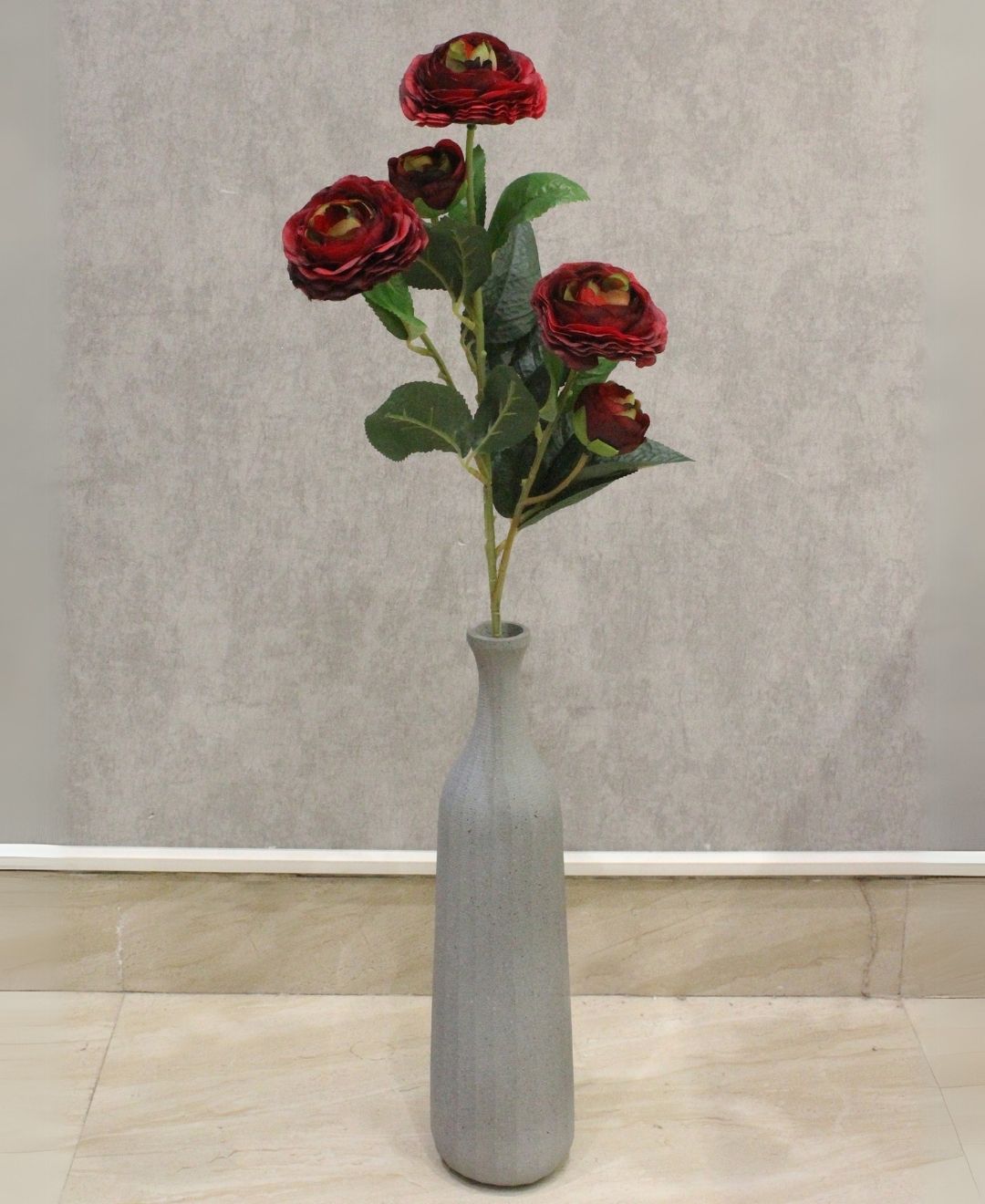 Rosabella Ranunculus Premium Artificial Flower Stick(Pack Of 3)