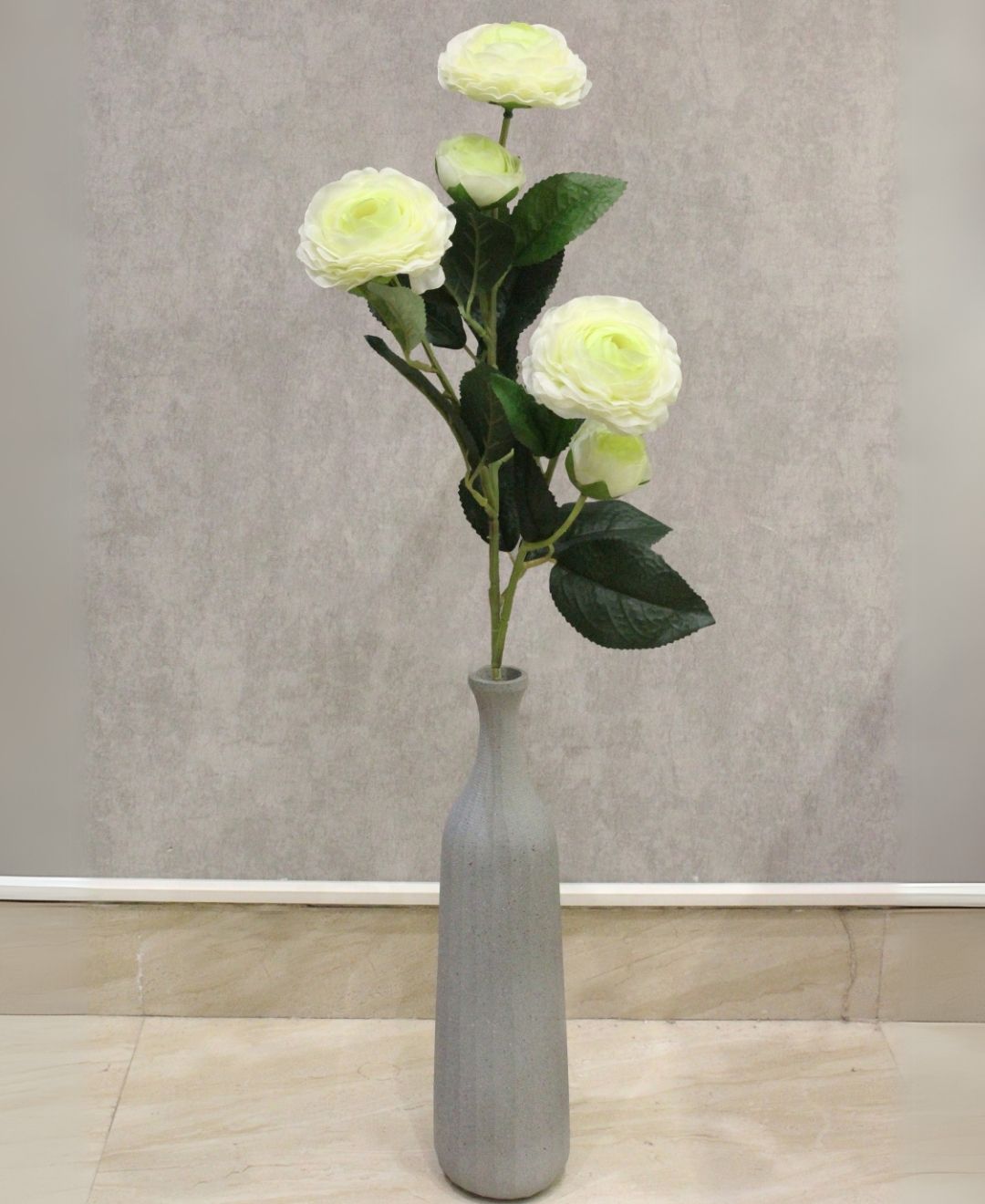 Rosabella Ranunculus Premium Artificial Flower Stick(Pack Of 3)