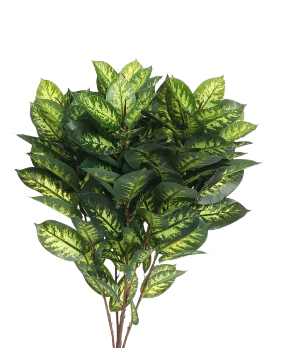 Pollination Tropical Artificial Green Plant With Medium Leaves Without Pot (Petite)