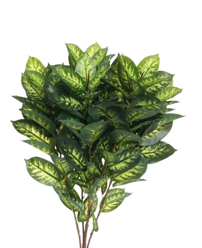 Pollination Tropical Artificial Green Plant With Medium Leaves Without Pot (Petite)