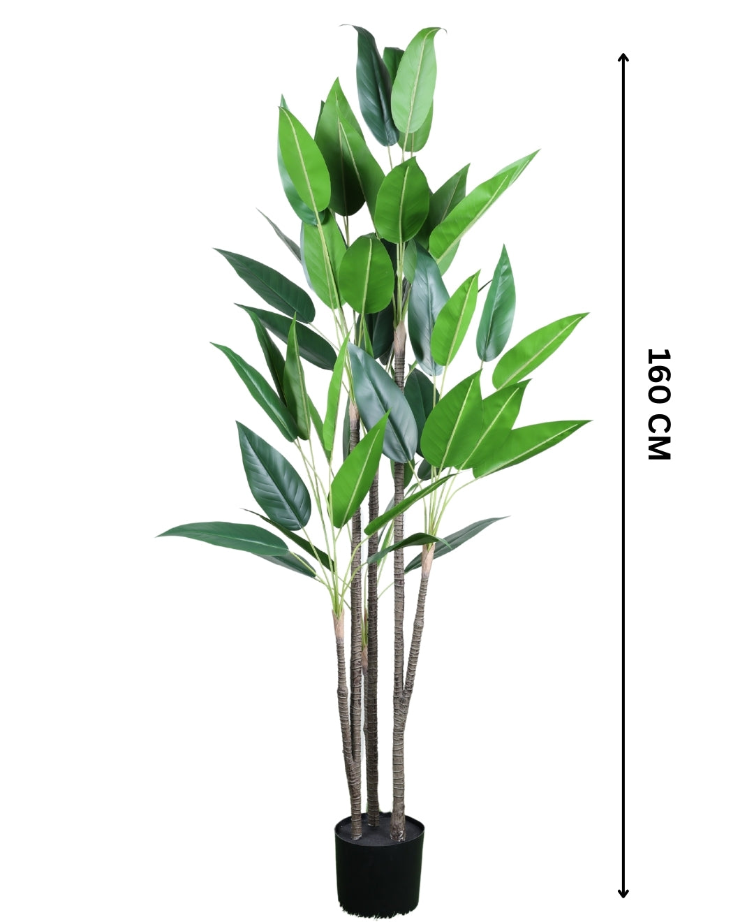 Tall Artificial Dieffenbachia Plant With Pot (Green)