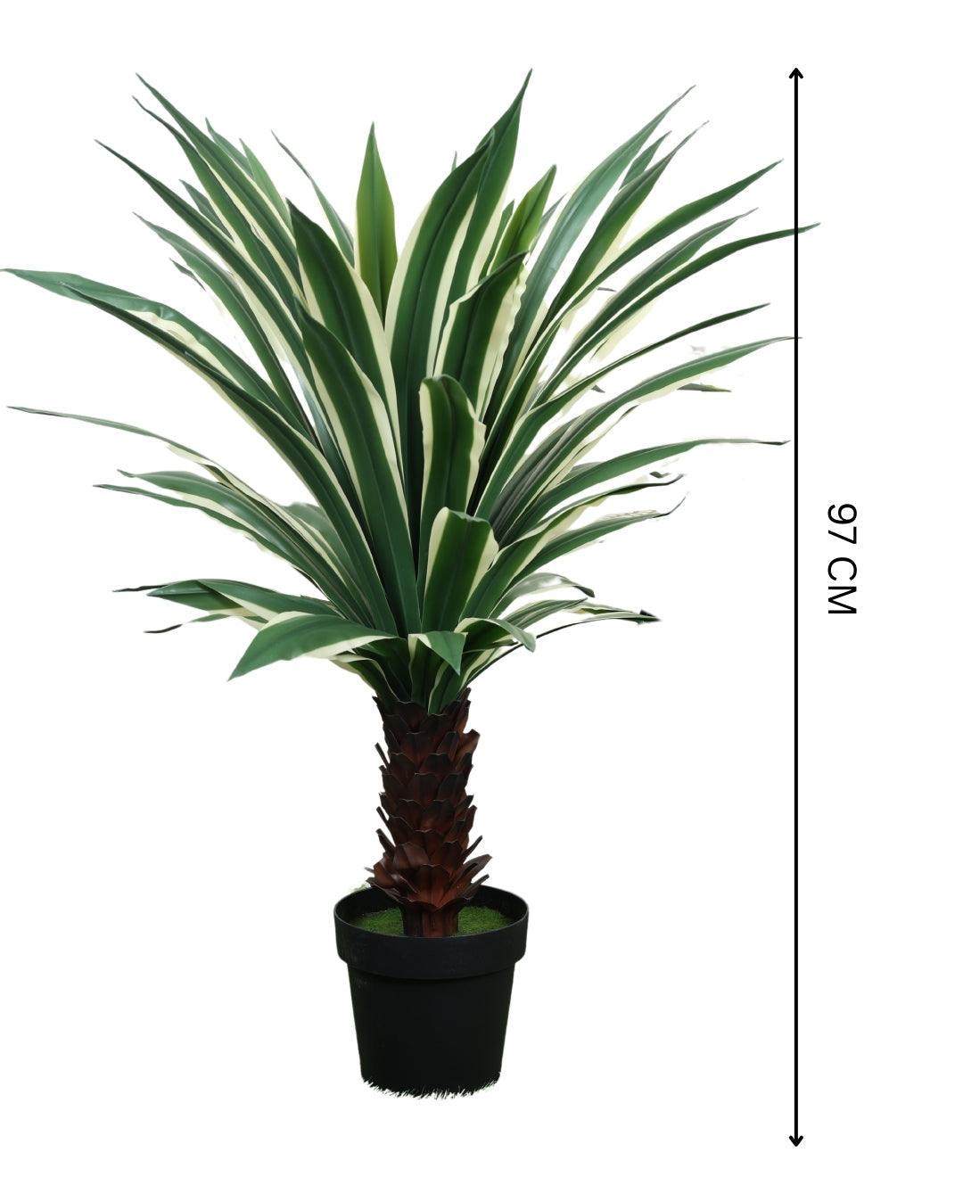 Artificial Urban Tropics Plant With Pot (Medium)