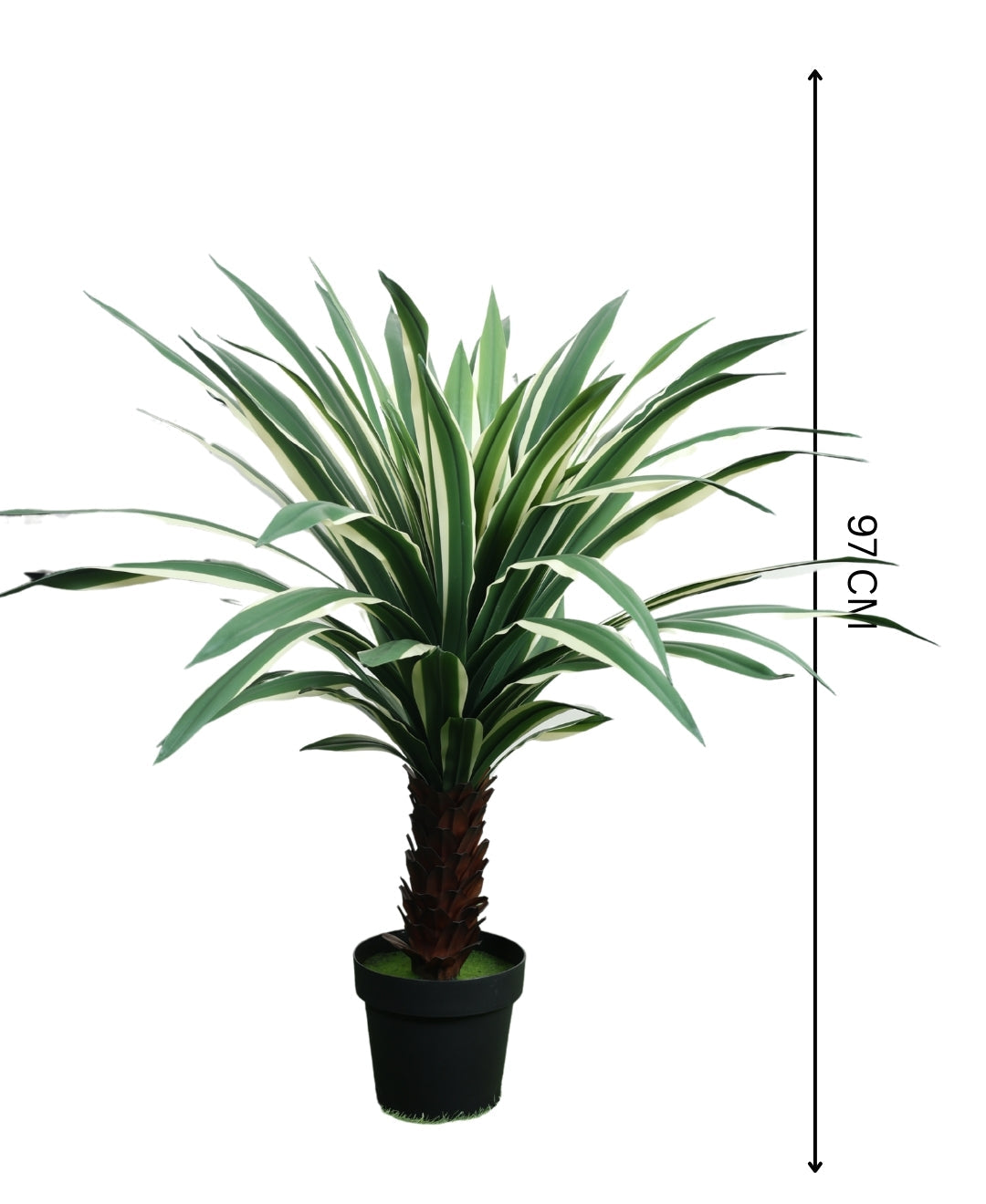 Artificial Urban Tropics Plant With Pot (Medium)