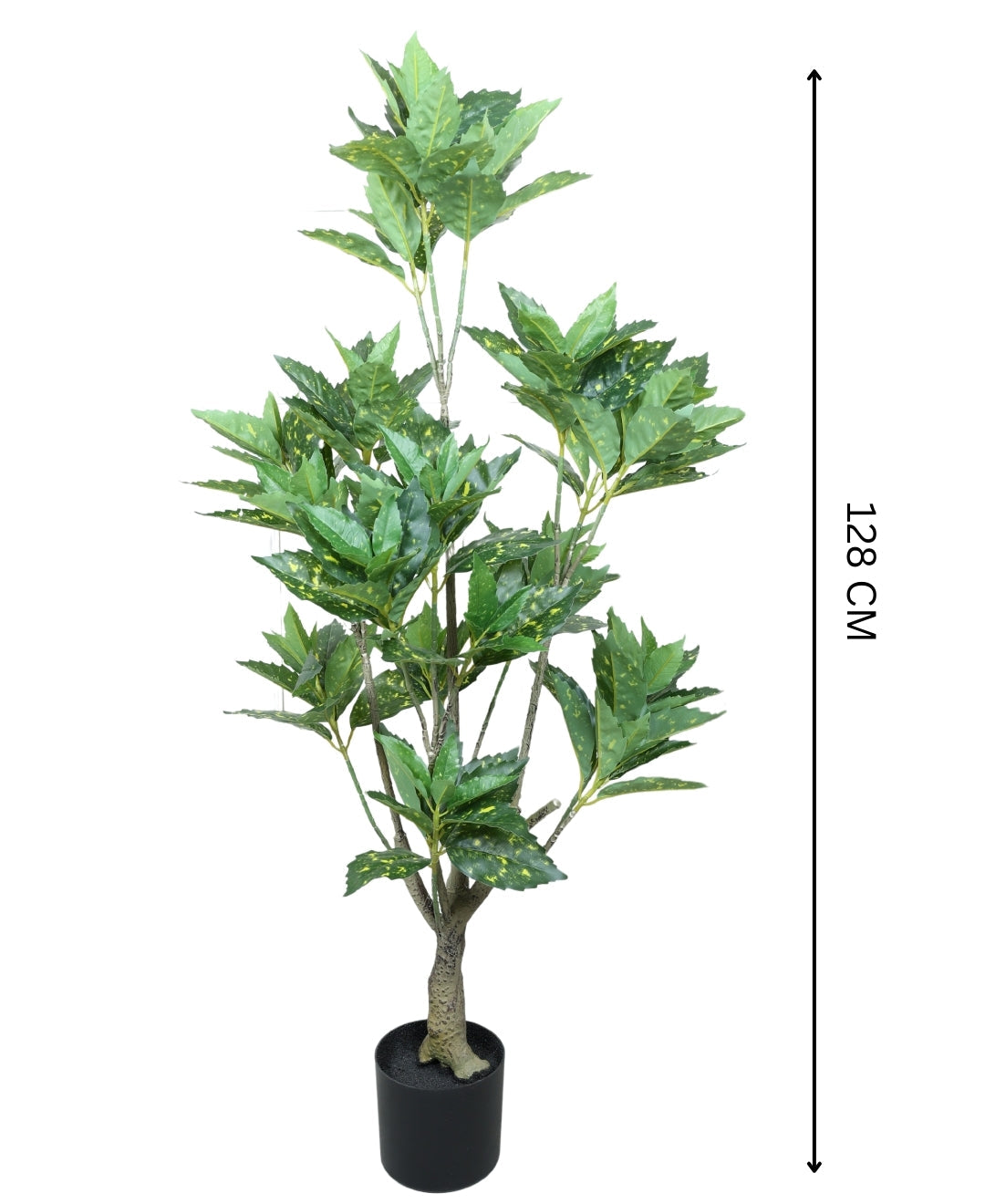 Artificial Aucuba Plant With Pot Lush Green Vibes All Year Round (Medium)