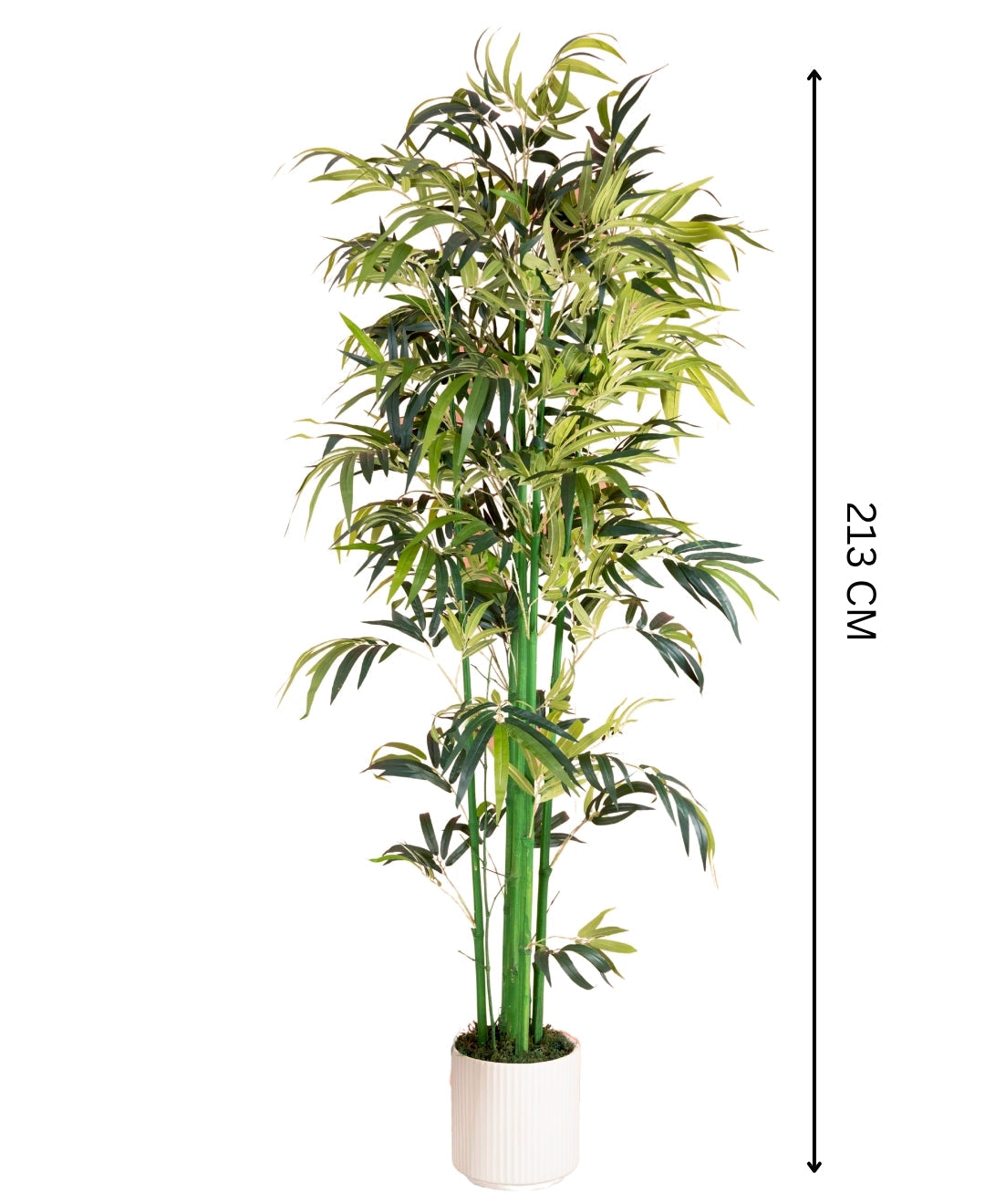 Artificial Real Touch Bamboo Plant With Pot For Home And Office Dacor (Tall)