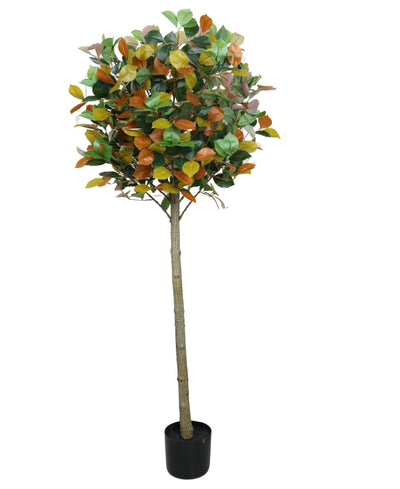 Blush Bloom Faux Camellia Plant With Pot (Multicolour Grande)