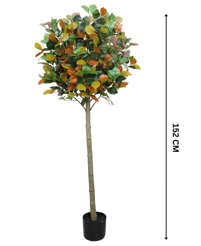 Blush Bloom Faux Camellia Plant With Pot (Multicolour Grande)