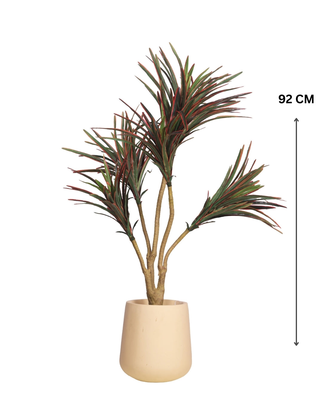 Sleek Artificial Yucca Tabletop Plant Without Pot