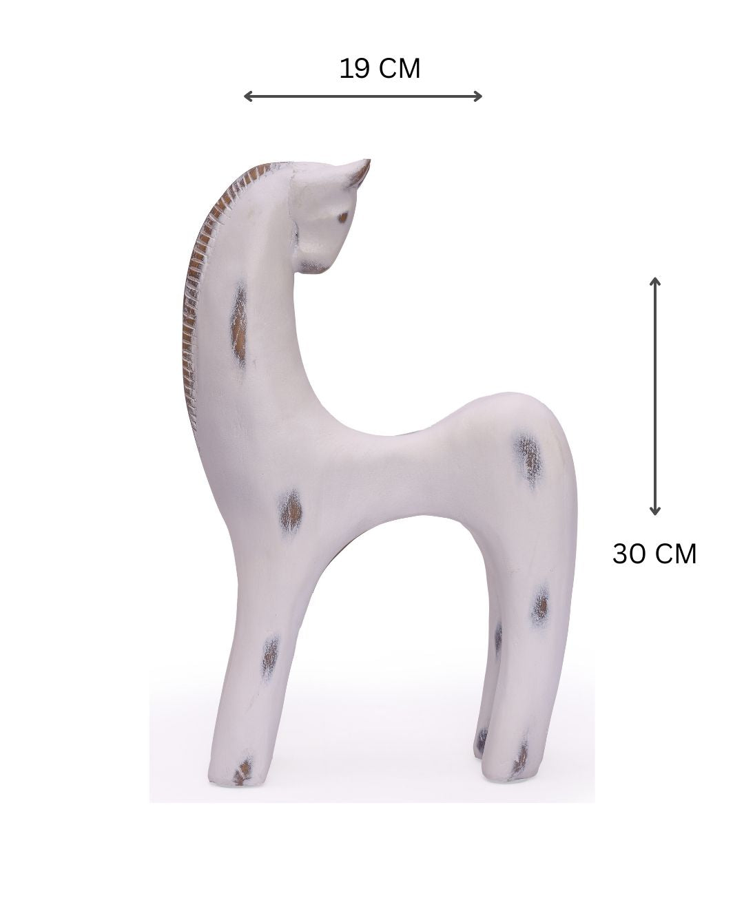 Backward-Gazing Horse Resin Artifact