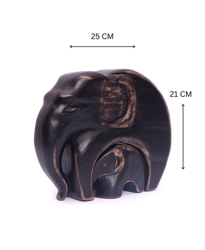 Mother And Baby Elephant Showpiece Set