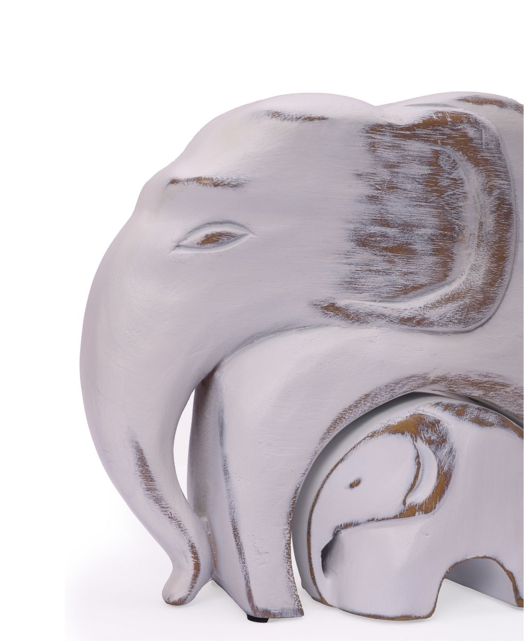 Mother And Baby Elephant Showpiece Set