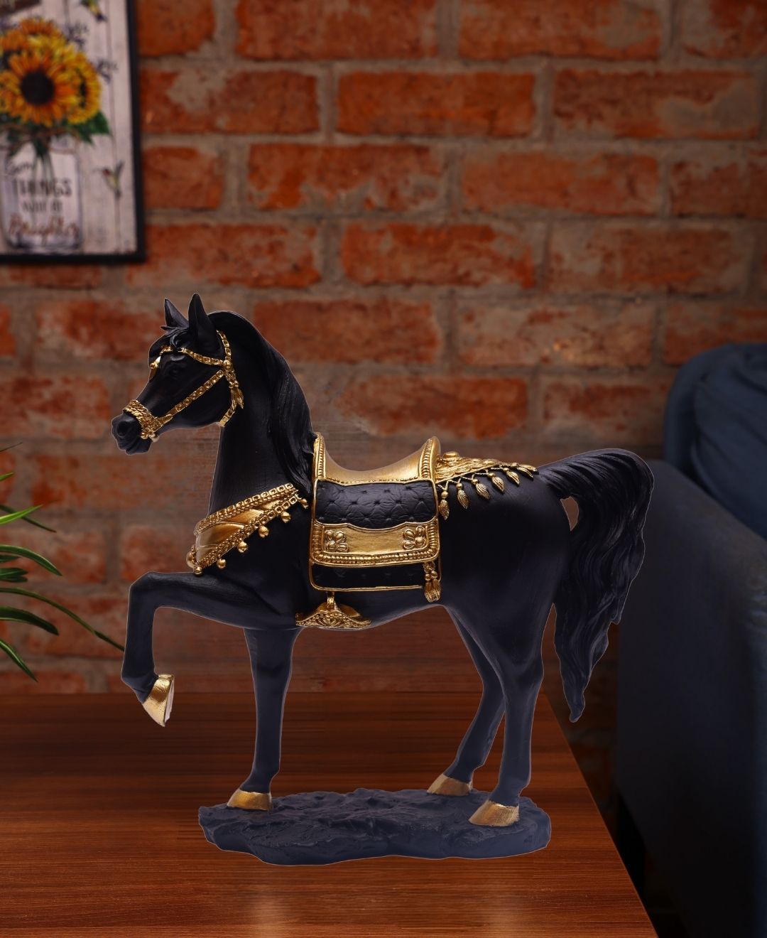 Golden Gallop Resin Artifact