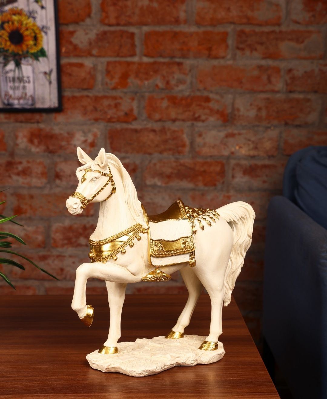 Golden Gallop Resin Artifact