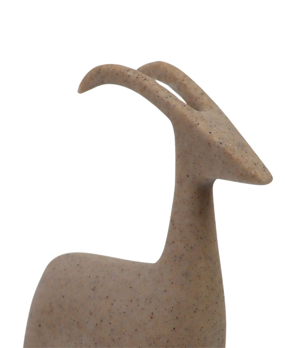 Stone-Finish Sheep Resin Sculpture