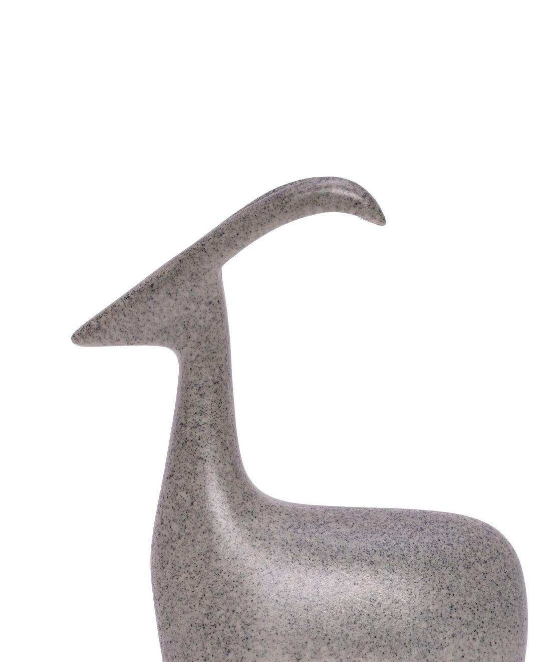 Stone-Finish Sheep Resin Sculpture