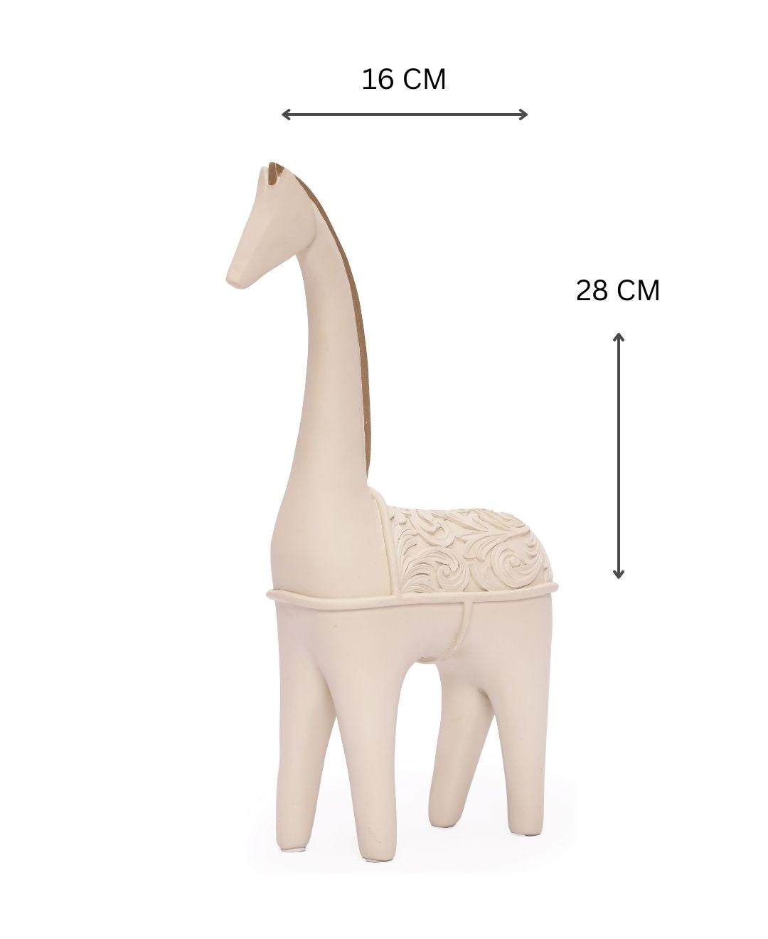 Majestic Giraffe Resin Artifact