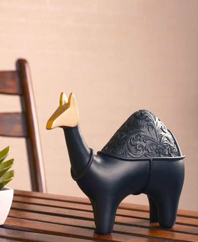 Golden Caravan Resin Artifact