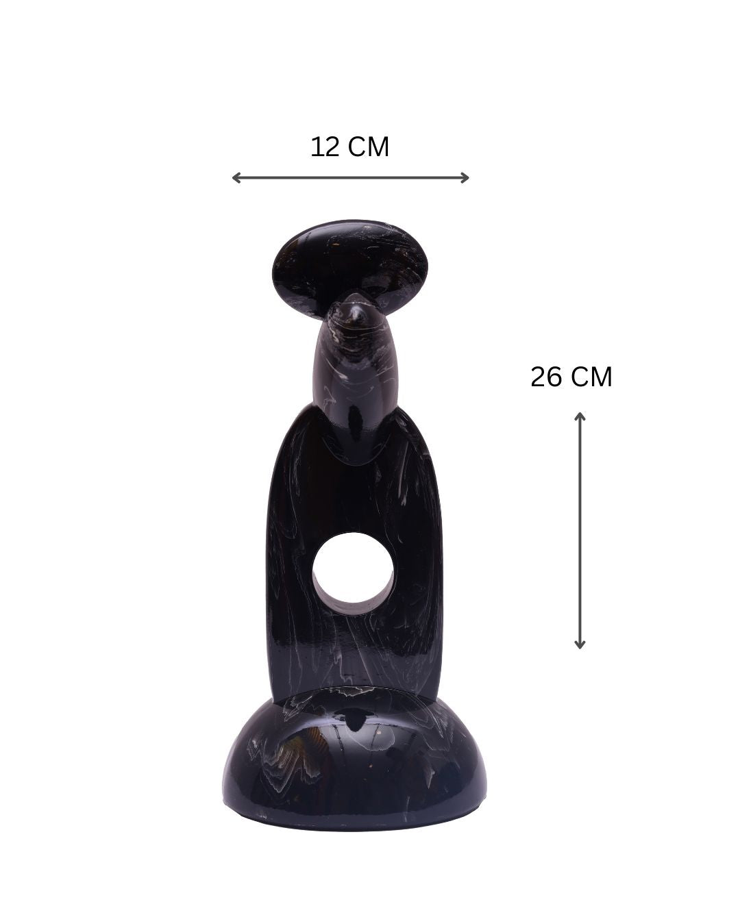Pebble Shaped Resin Artifact