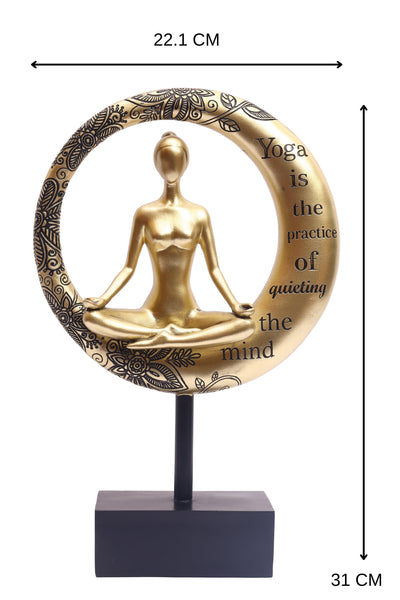 Modern Abstract Art Resin  Meditation  Yoga Pose lady Statue for your home or office decor