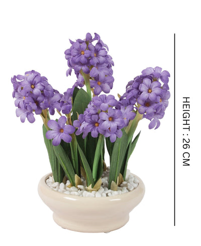 Tranquil Charm Vibrant Artificial Bonsai In Ceramic Vase