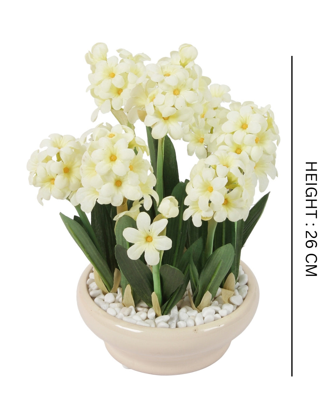 Tranquil Charm Vibrant Artificial Bonsai In Ceramic Vase