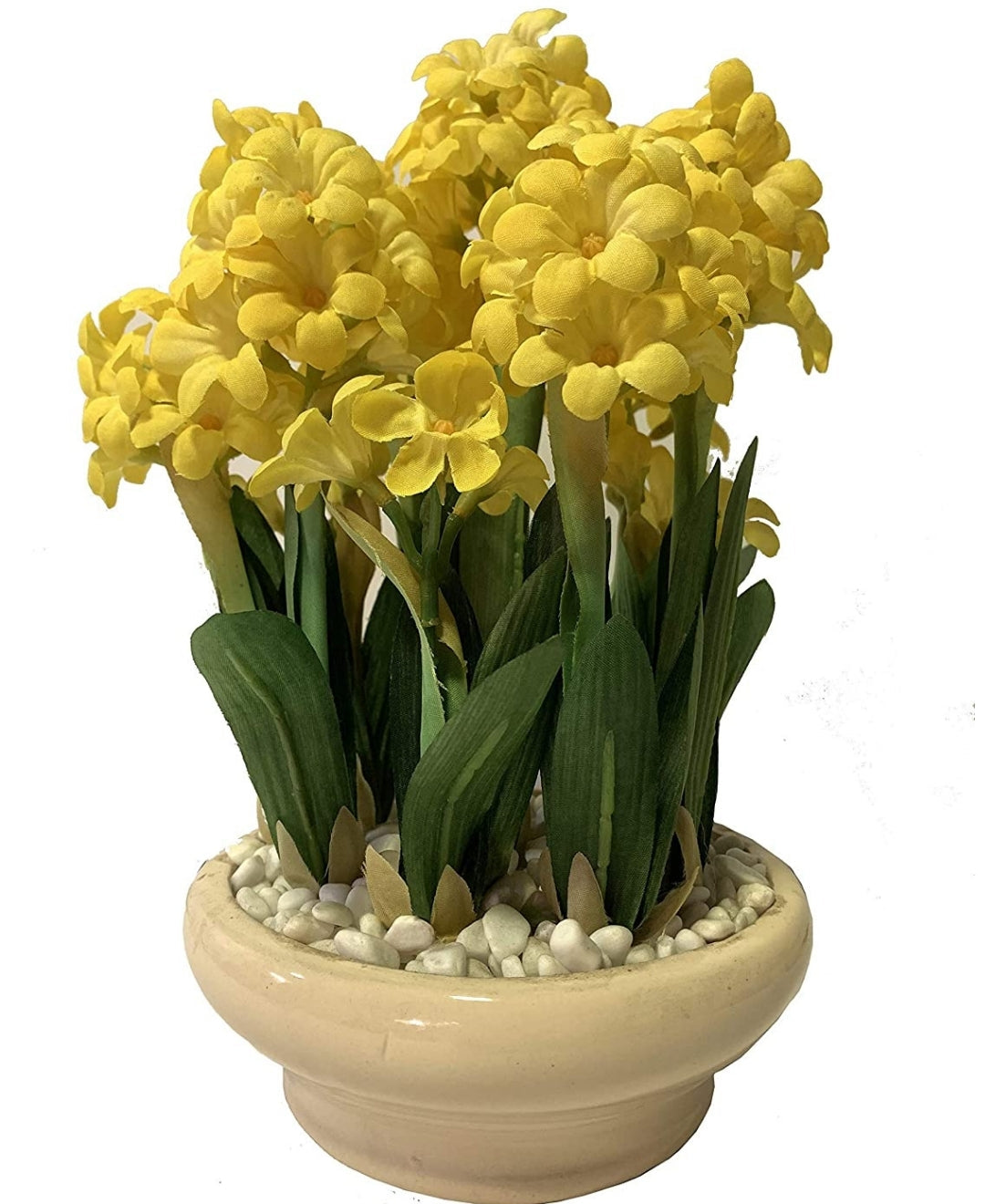 Tranquil Charm Vibrant Artificial Bonsai In Ceramic Vase