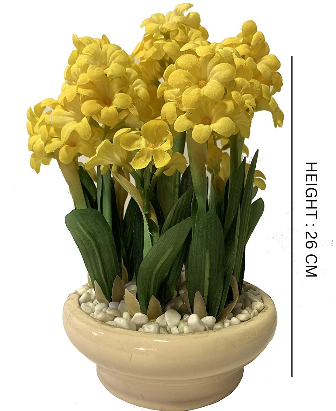 Tranquil Charm Vibrant Artificial Bonsai In Ceramic Vase