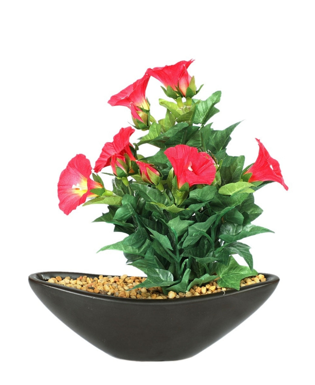 Everlasting Elegance Artificial Morning Glory Bonsai In Ceramic Vase