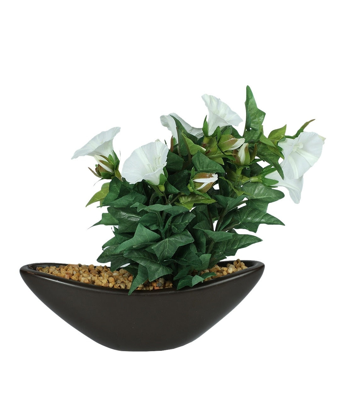 Everlasting Elegance Artificial Morning Glory Bonsai In Ceramic Vase