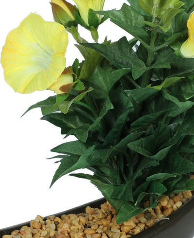 Everlasting Elegance Artificial Morning Glory Bonsai In Ceramic Vase