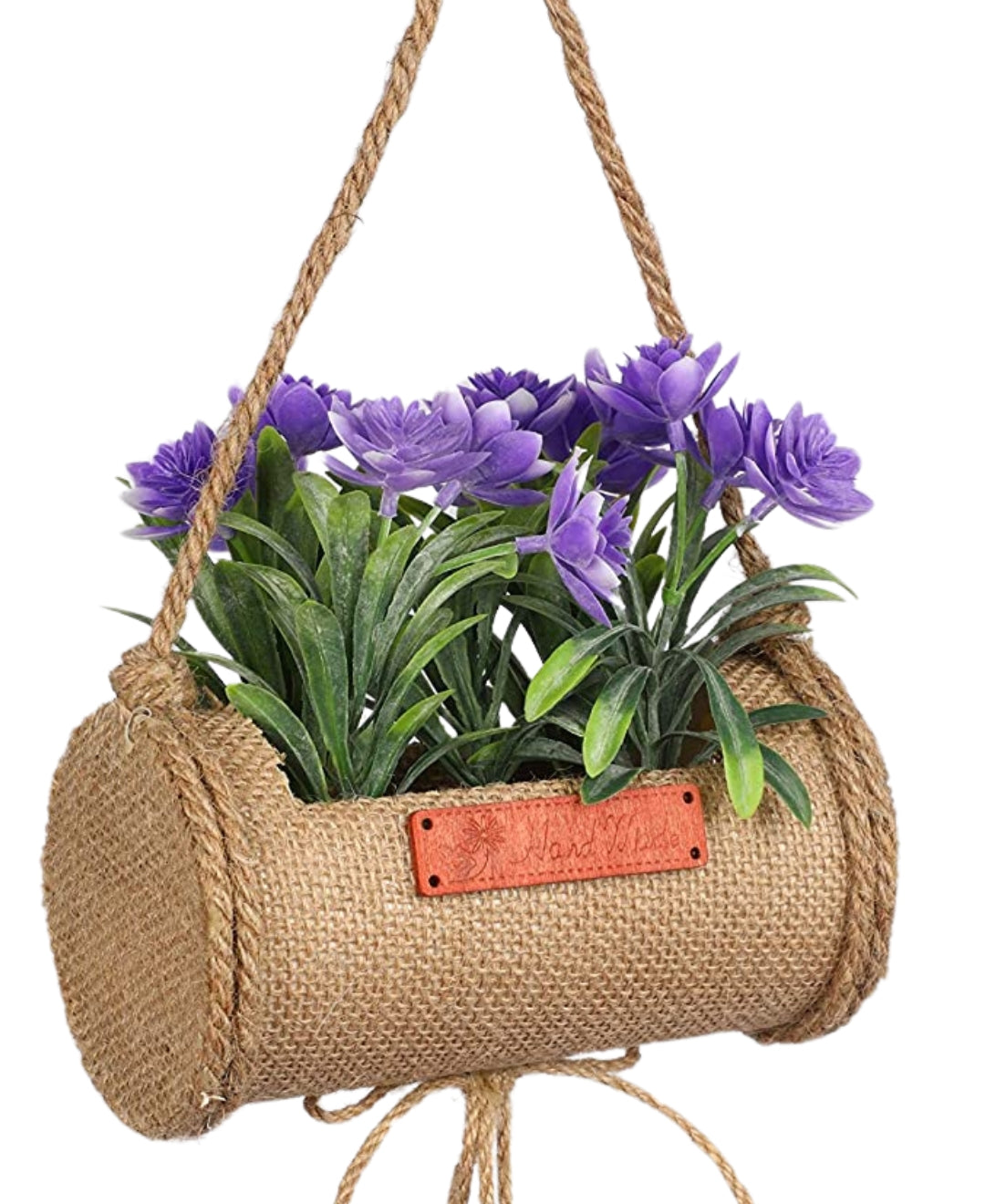 Bellblossom Hanging Bonsai In Jute Duffle With Bells