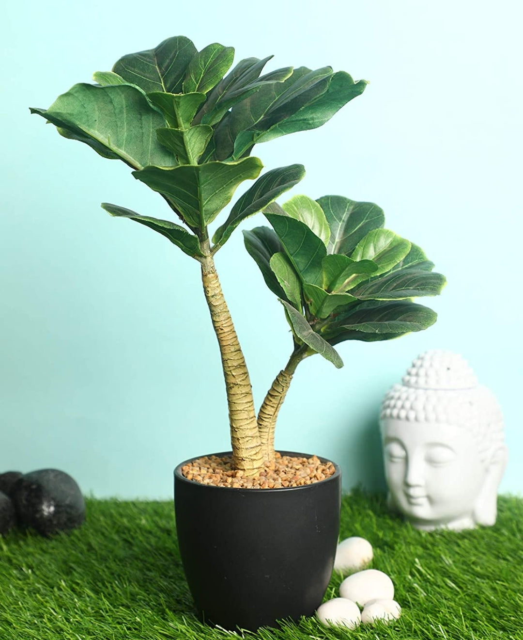 Tranquil Bloom: Artificial Bonsai In Ceramic Vase