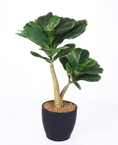 Tranquil Bloom: Artificial Bonsai In Ceramic Vase