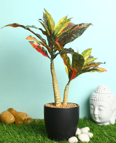 Tranquil Bloom: Artificial Bonsai In Ceramic Vase