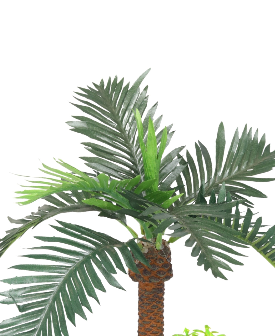 Cococalm: Artificial Palm Bonsai Plant With Brown Ceramic Pot