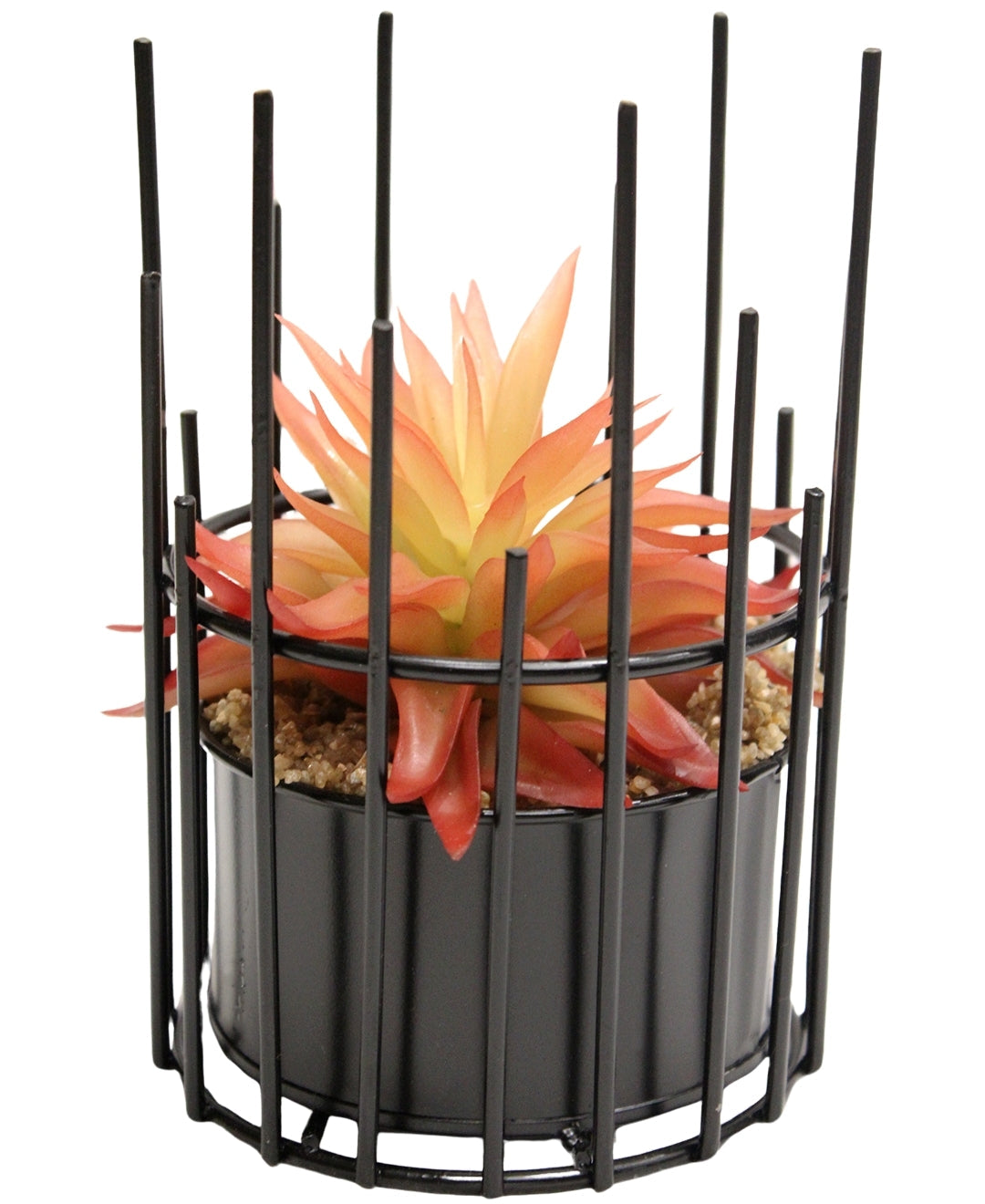 Artificial Succulent Bonsai In Metal Pot A Modern Touch Of Nature