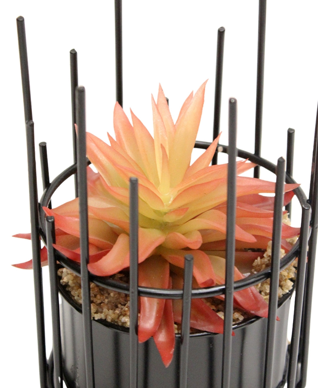 Artificial Succulent Bonsai In Metal Pot A Modern Touch Of Nature