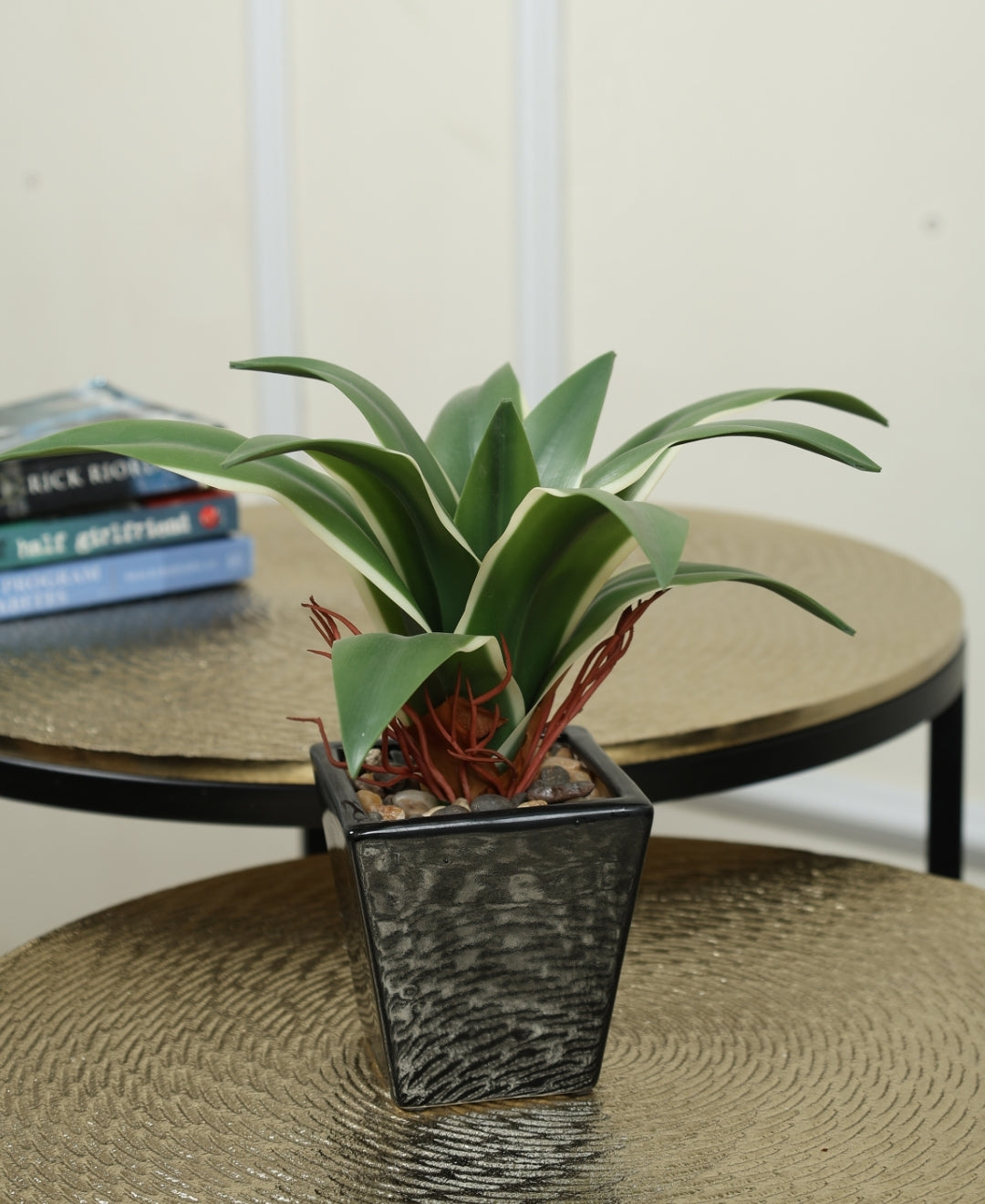 Small Size Real Touch Artificial Bonsai In Ceramic Pot