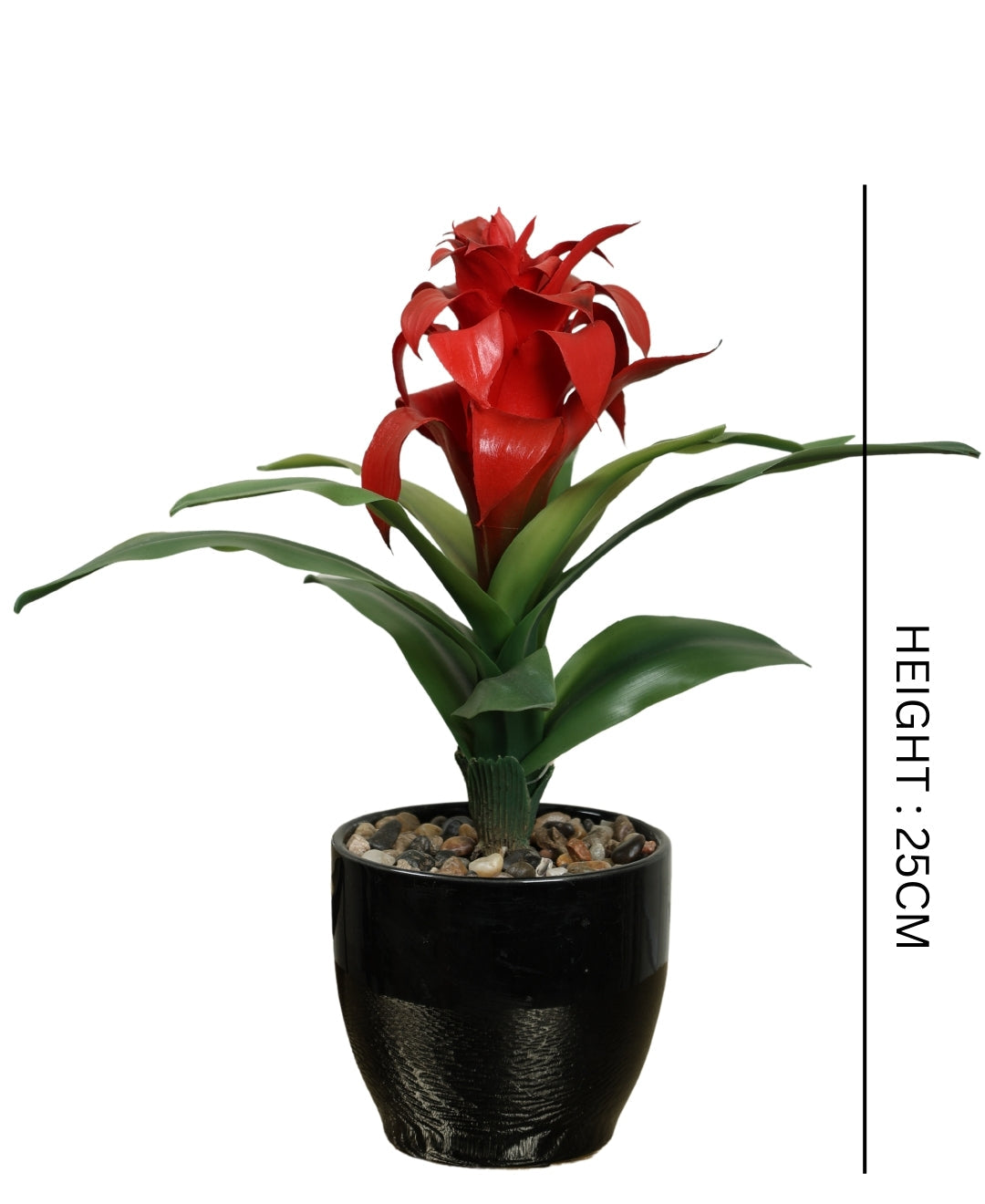 Medium Artificial Flowering Bonsai In Black Pot- A Touch Of Elegance And Color