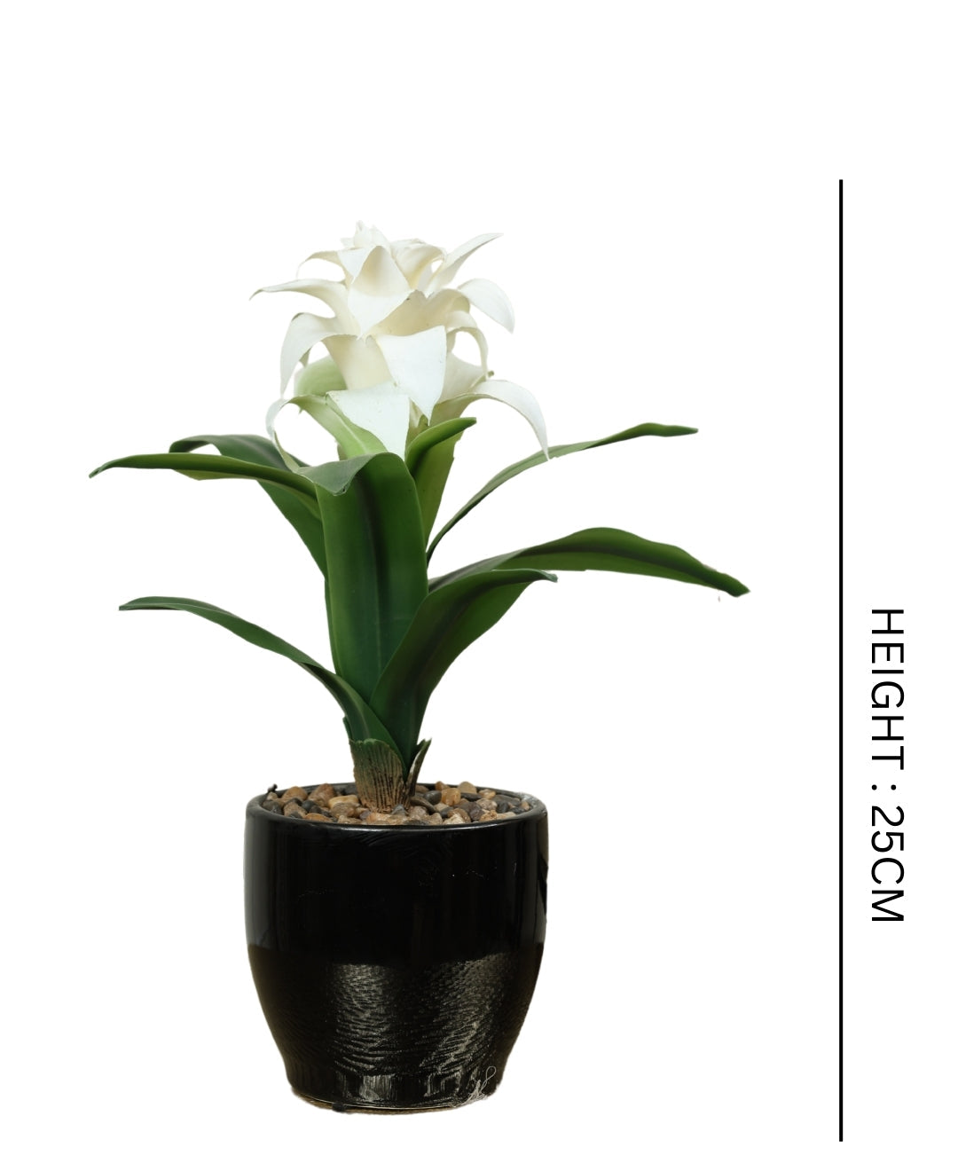 Medium Artificial Flowering Bonsai In Black Pot- A Touch Of Elegance And Color